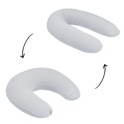 Doomoo Voedingskussen Twisty 2-in-1 - Pearl Grey