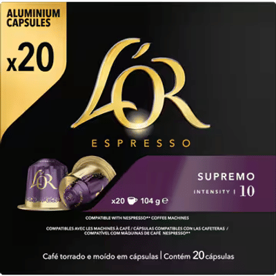 L'OR Espresso Supremo Koffiecups 20 Stuks 