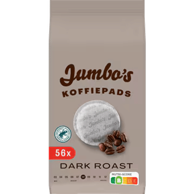 Jumbo Koffiepads Dark Roast 56 Stuks 