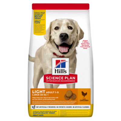 Hill's Adult Light Large Breed met kip hondenvoer 2 x 18 kg - hondenbrokken