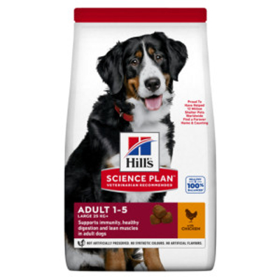 Hill's Adult Large Breed met kip hondenvoer 2 x 18 kg - hondenbrokken