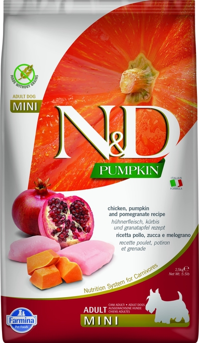 N&D Pumpkin hondenvoeding Kip small breed 2,5 kg - hondenbrokken