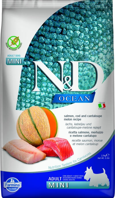 N&D Ocean hondenvoeding Zalm small breed 2,5 kg - hondenbrokken