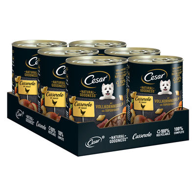 Cesar Natural Goodness Multipack - Kip en Superfoods (6 x 400 g) - natvoer honden