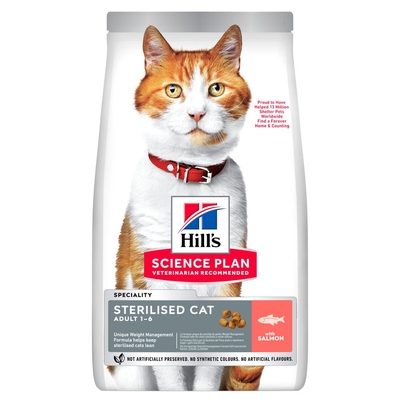 7kg Hill's Science Plan Adult Sterilised Zalm droogvoer voor katten - kattenbrokken