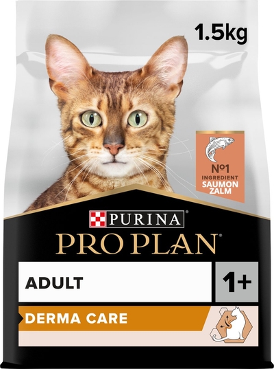 Pro Plan Elegant Adult Derma Care - Kattenvoer Droogvoer - Zalm - 1.5 kg kattenbrokken