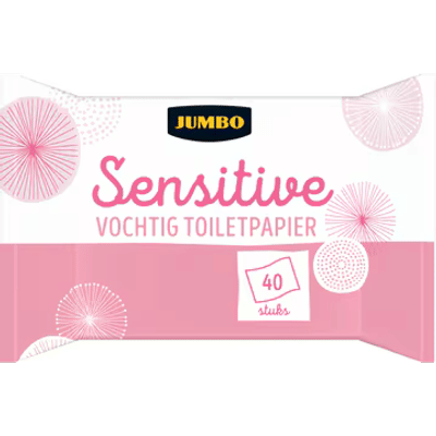 Jumbo vochtig toiletpapier - 40 doekjes