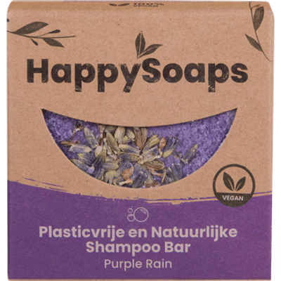 HappySoaps - Shampoo Bar - Purple Rain - 70 ml