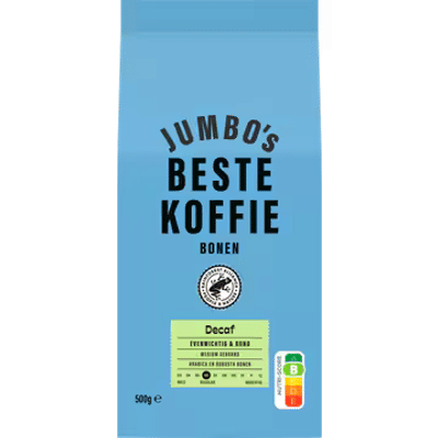 Jumbo's Beste Koffiebonen Decaf 500 g