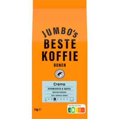 Jumbo's Beste Koffiebonen Crema 1kg