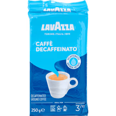 Lavazza Caffè Dek Classico (decaf) gemalen / filterkoffie 250 g