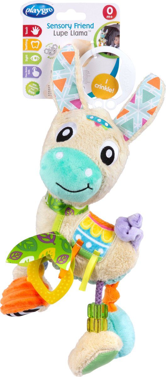 Playgro knuffel Sensory Friend Lupe Lama