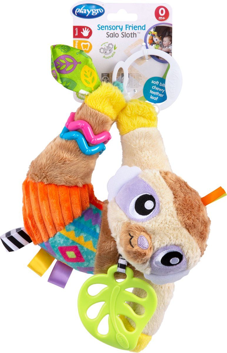 Playgro Sensory Friend Salo Sloth buggyspeeltje