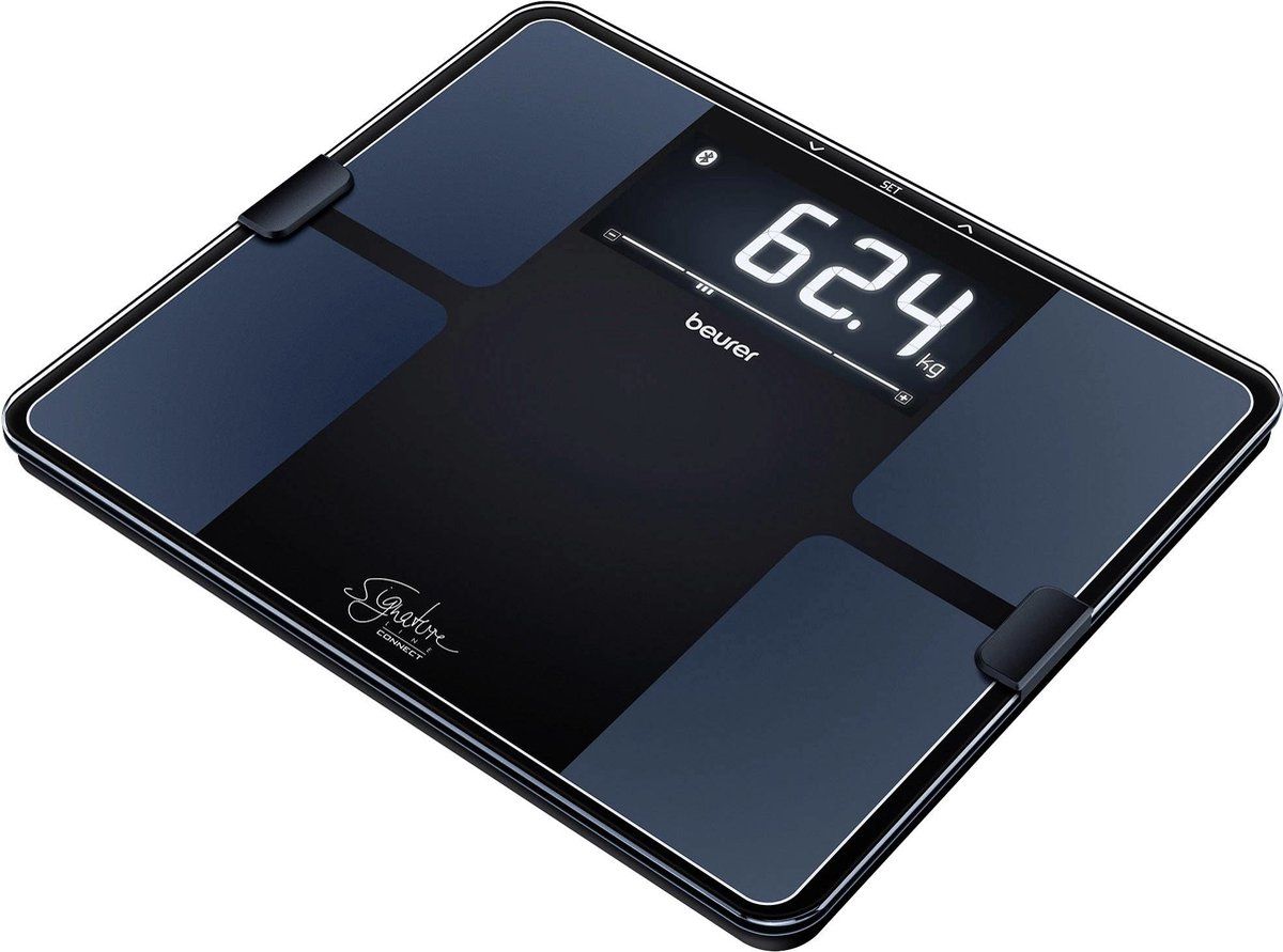 beurer-bf-915-signature-line-personenweegschaal-lichaamsanalyse-bluetooth-healthmanager-pro-app-verlicht-xxl-display-bmiamrbmr-tot-200-kg-35-x-30-cm-8-gebruikers-herkenning-veiligheidsglas-incl-batterijen-5-jaar-garantie