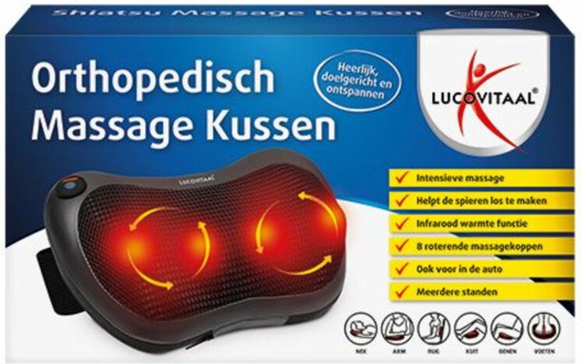 Lucovitaal Shiatsu massage kussen