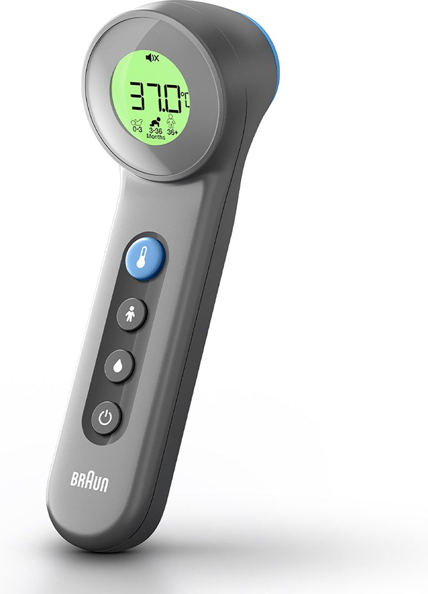 Braun BNT400B Age Precision Touch/No Touch Koortsthermometer Antraciet