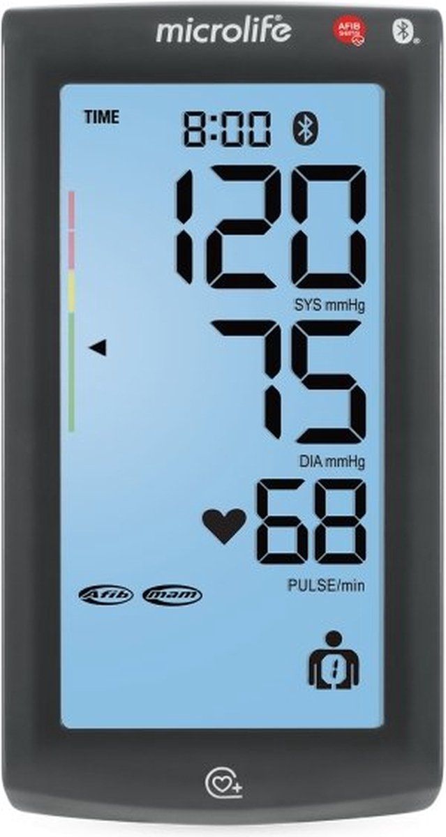 Microlife BP A7 Touch BT - Bovenarm Bloeddrukmeter - Klinisch Gevalideerd - Nr. 1 bij Huisartsen - Aanbevolen door Hartstichting - Touchscreen - 5 Jaar Garantie