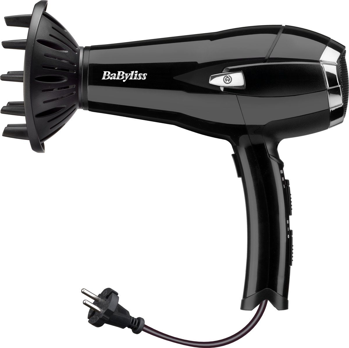 BaByliss Cordkeeper 2000 D374DE - Föhn - DC motor - 1,95m intrekkend snoer - Diffuser - Ionisch