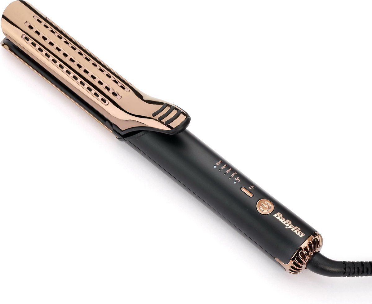 BaByliss Curl Styler Lustre C115E Krultang - Split Cilinder Design met Unieke Koele Lucht Technologie - 38mm - Stijltang & Krultang in 1