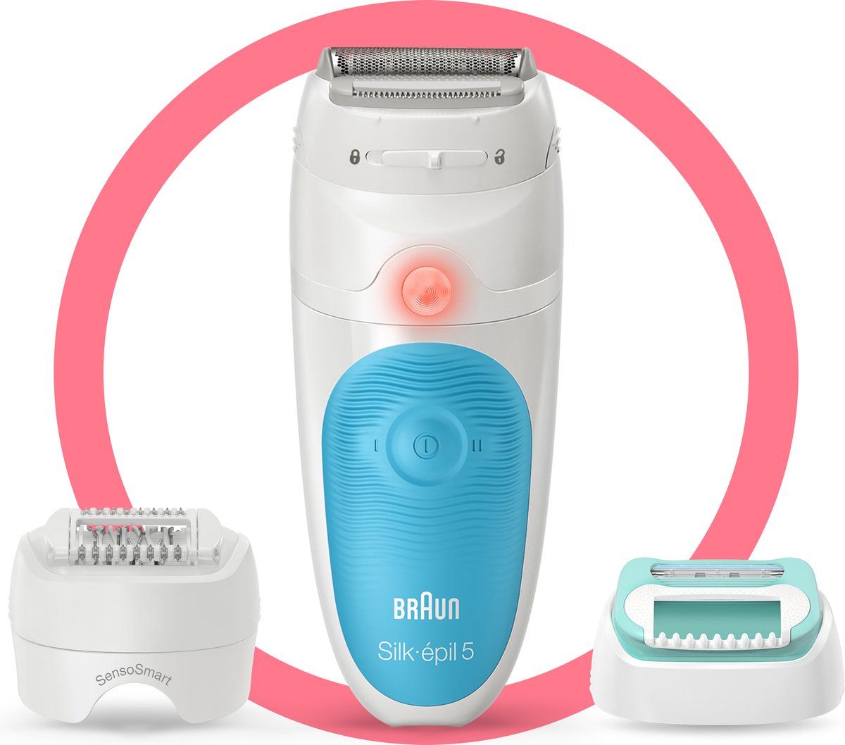 Braun Silk-épil 5-610 Wit/Turquoise - Epilator