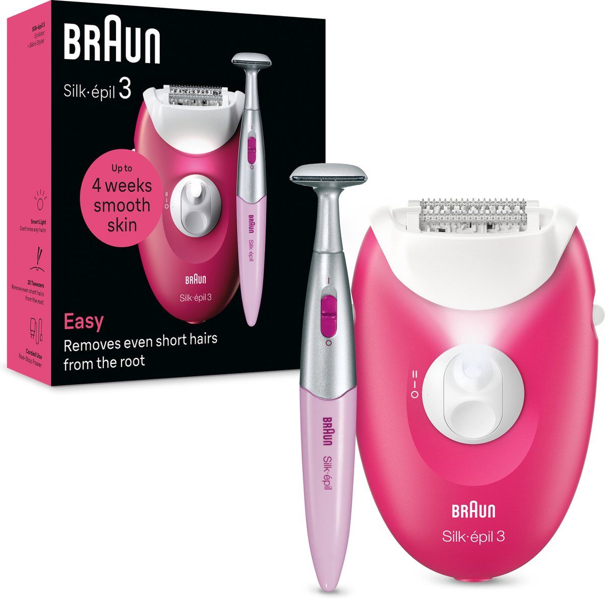 Braun Silk·épil 3 3-202 - Epilator Met Snoer