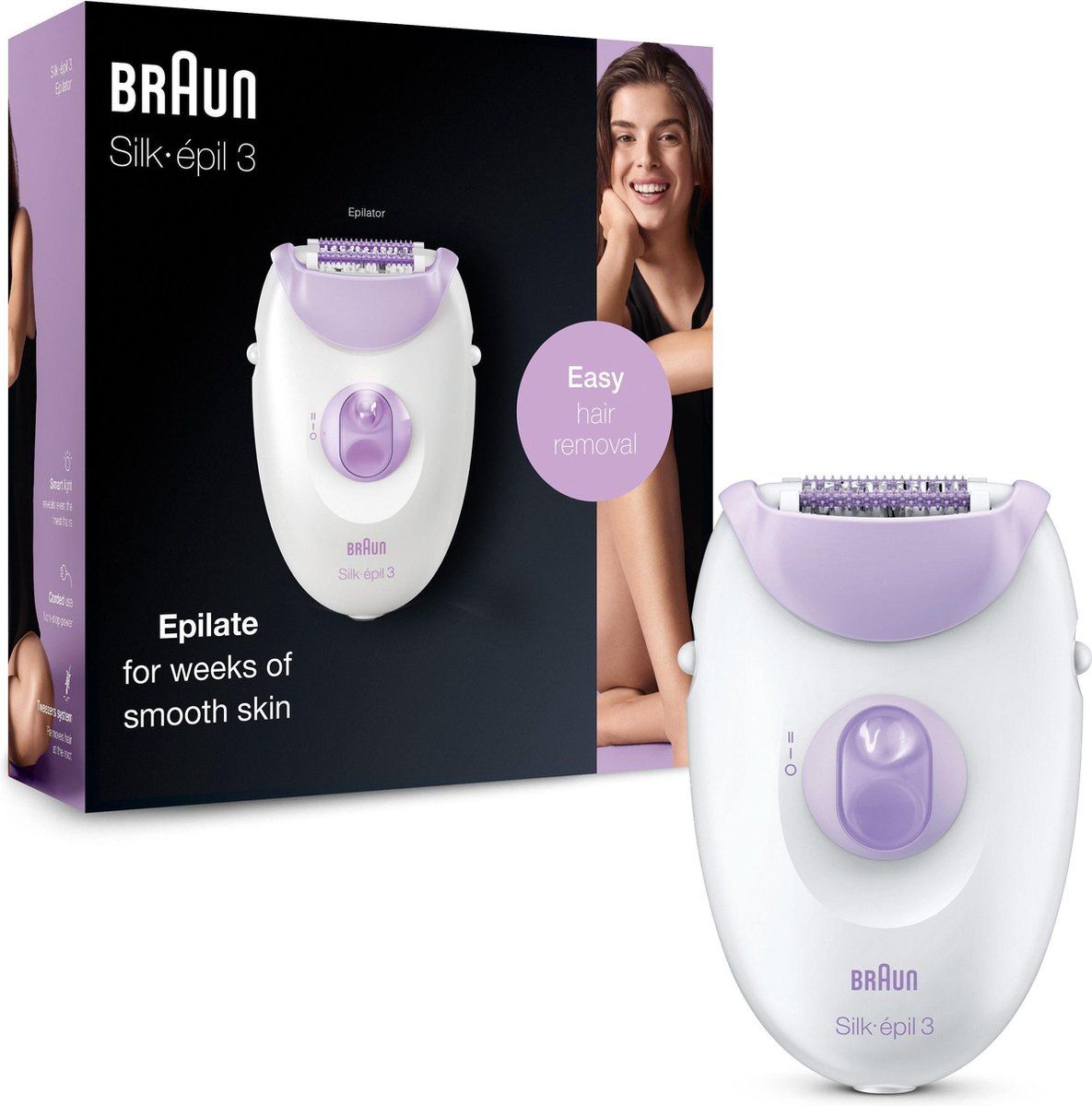 Braun Silk-épil 3-170 Epilator voor Langdurige Ontharing