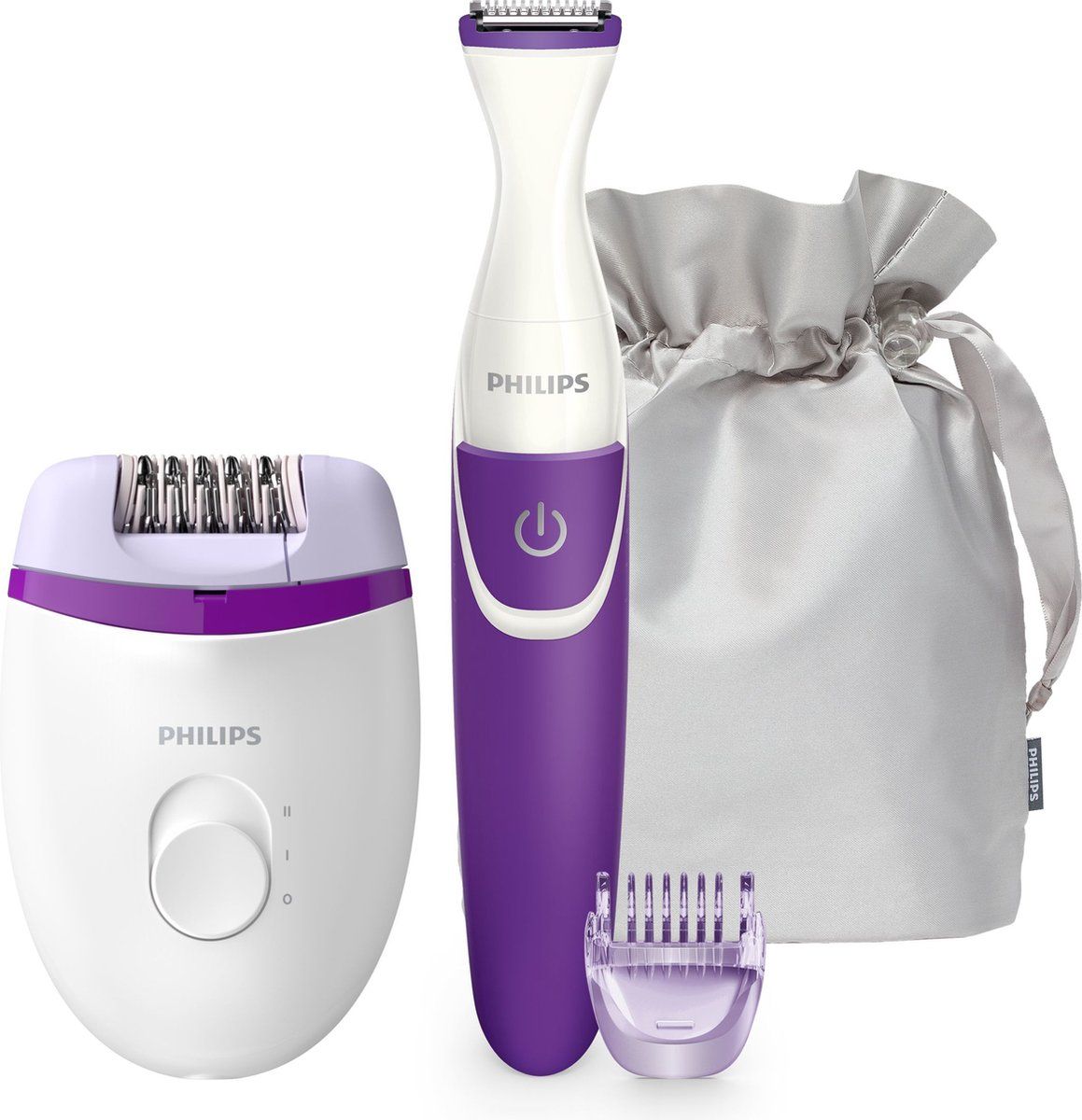 Philips Satinelle Essential Compacte epilator met snoer BRP505/00 en bikinitrimmer