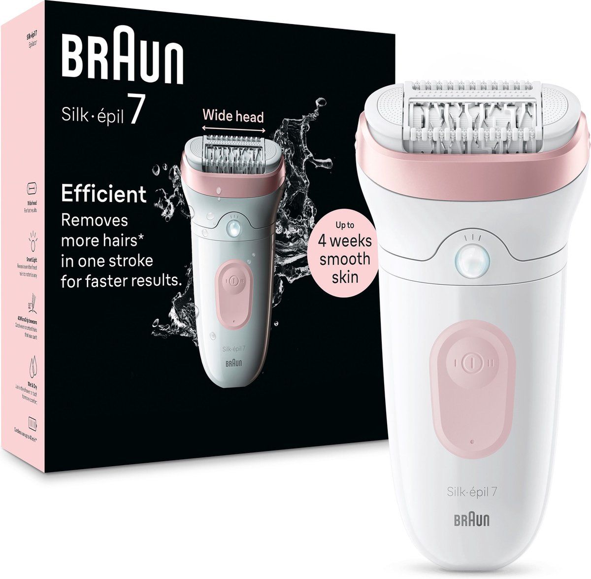 Braun Silk-épil 7 7-000 Wit/Roze