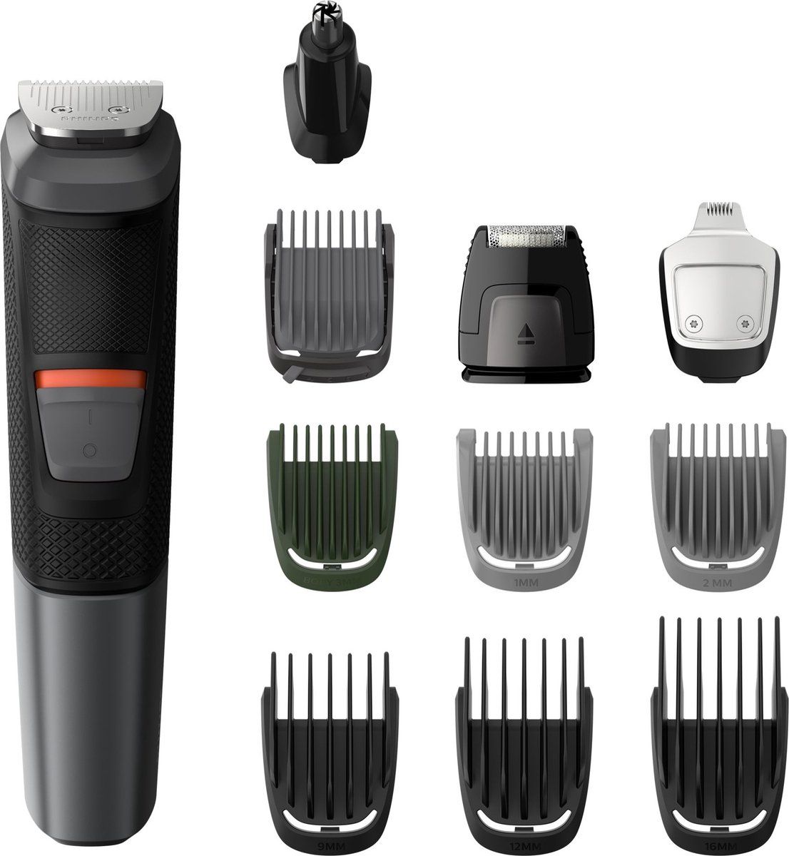 Philips MULTIGROOM Series 5000 MG5730/18 tondeuse à cheveux Noir, Gris