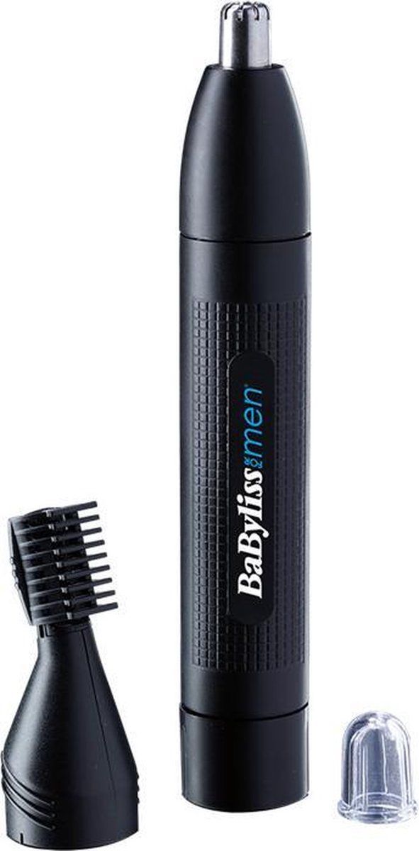 BaByliss Nose, Ear & Eyebrow Precisietrimmer E652E - Verwijderbare- en afspoelbare koppen - Wenkbrauw opzetkam