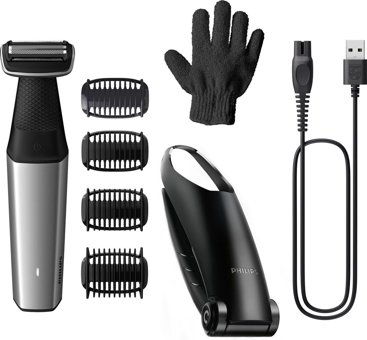 Philips series 5000 BG5021/16 - Bodygroomer voor mannen - Zilver