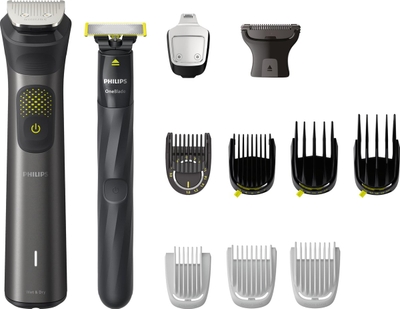 Philips All-in-One Series 9000 MG9540/15 - 13-in-1 - Multigroom - Baardtrimmer - baard lichaam en haar - met OneBlade - Donkergrijs