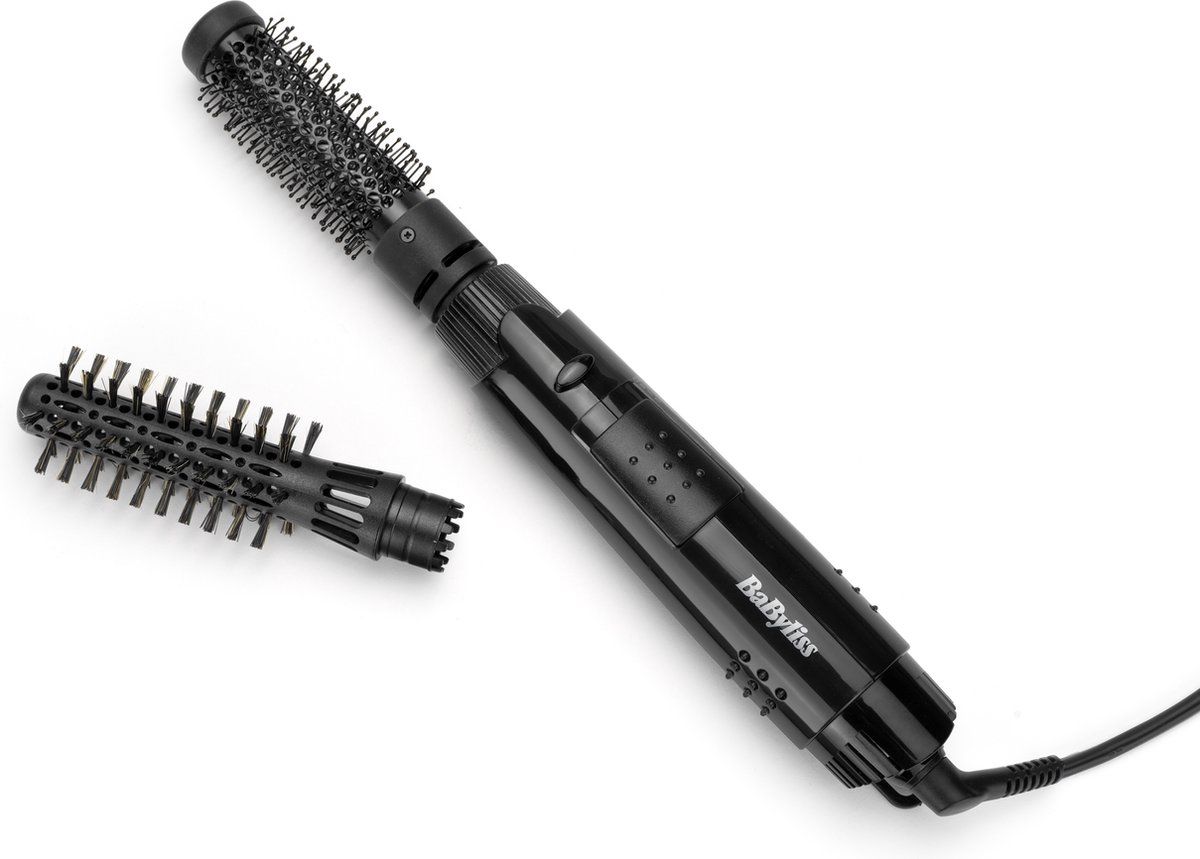 BaByliss Smooth Shape Airstyler Föhnborstel AS86E - Geschikt voor korter haar - 2 opzetborstels - Coolshot