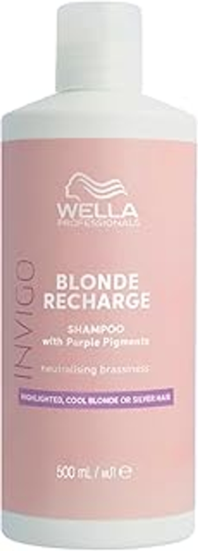 Wella Professionals Invigo Blonde Recharge Cool Blonde Shampoo - 500 ml - Alle haartypen