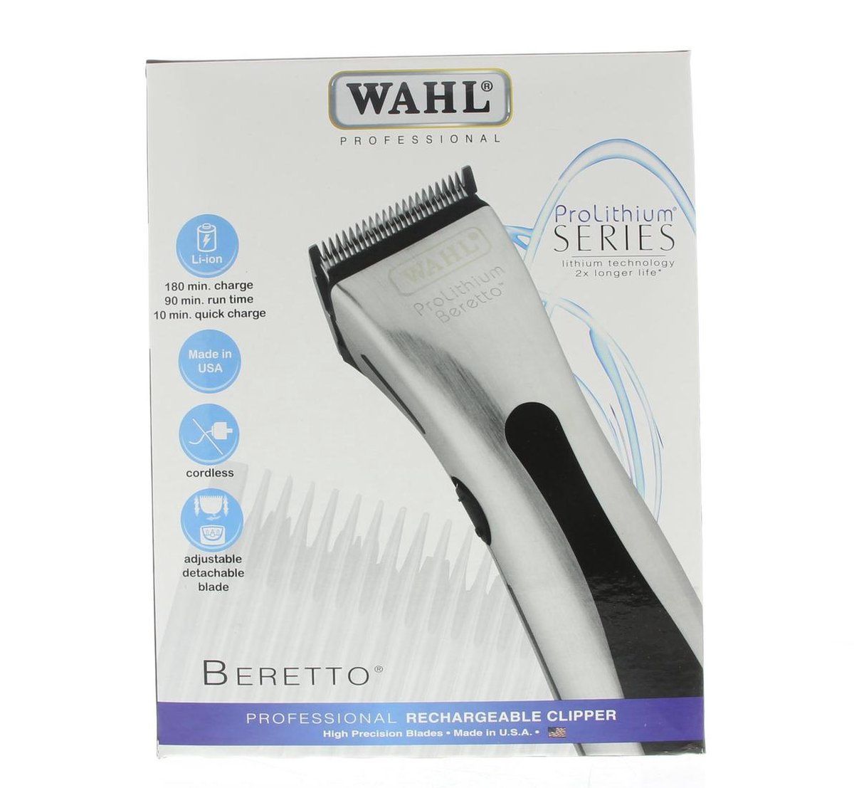 Wahl Beretto ProLithium, brushed chrome tondeuse