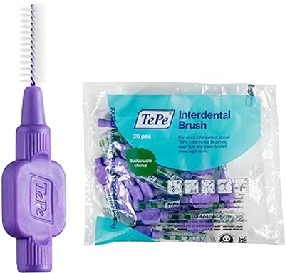 TePe Interdentale rager, Original, Paars, 1,1mm/ISO 6, 20st, efficiënte reiniging tussen tanden en kiezen, tandfloss, voor smalle ruimtes.
