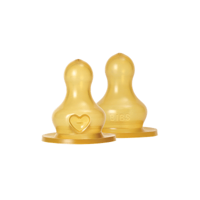 BIBS Fast Flow Flesspeen Rond - 2 Pack - Latex