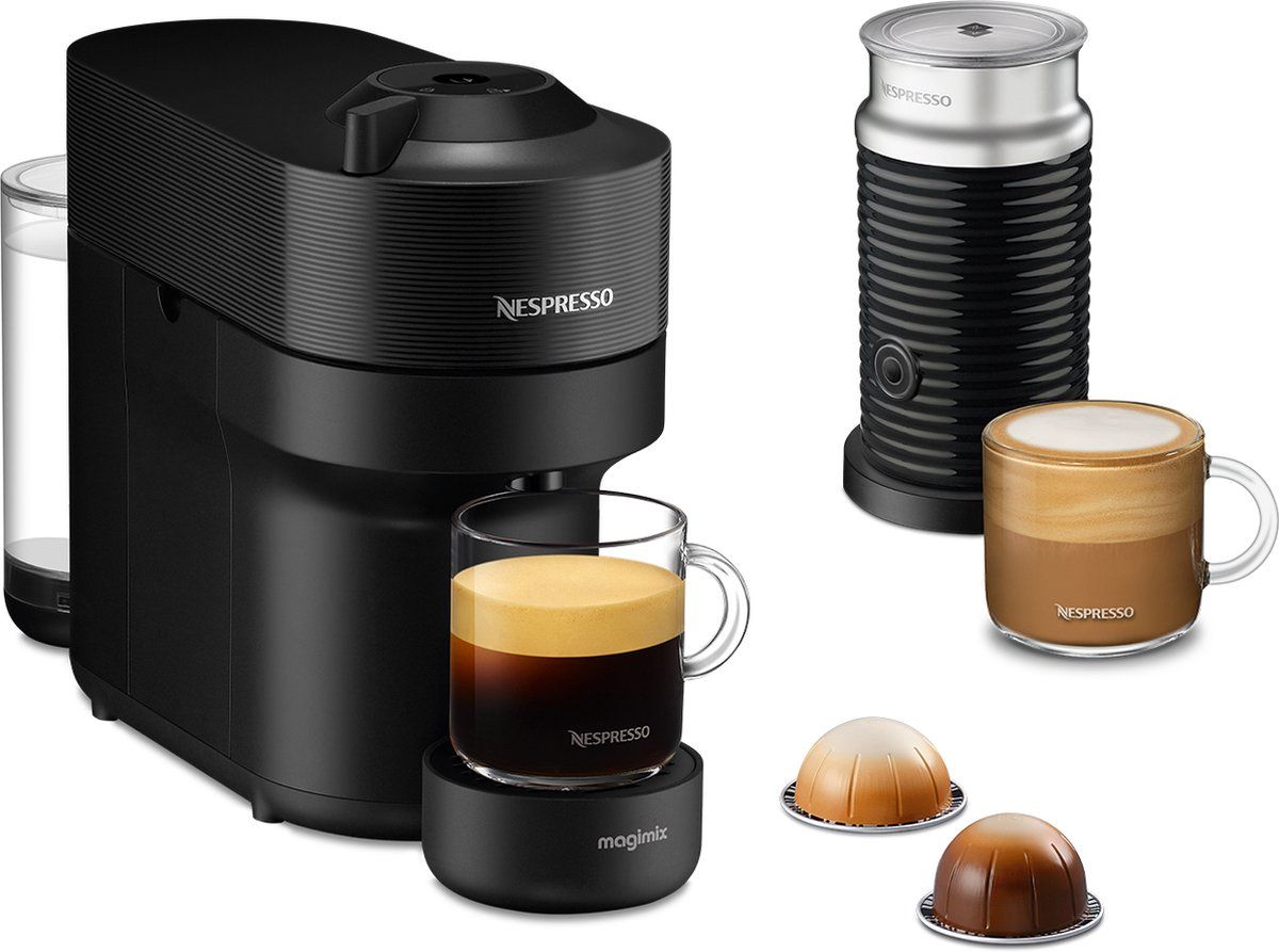 Nespresso - Magimix - Vertuo POP - Zwart - Melkopschuimer