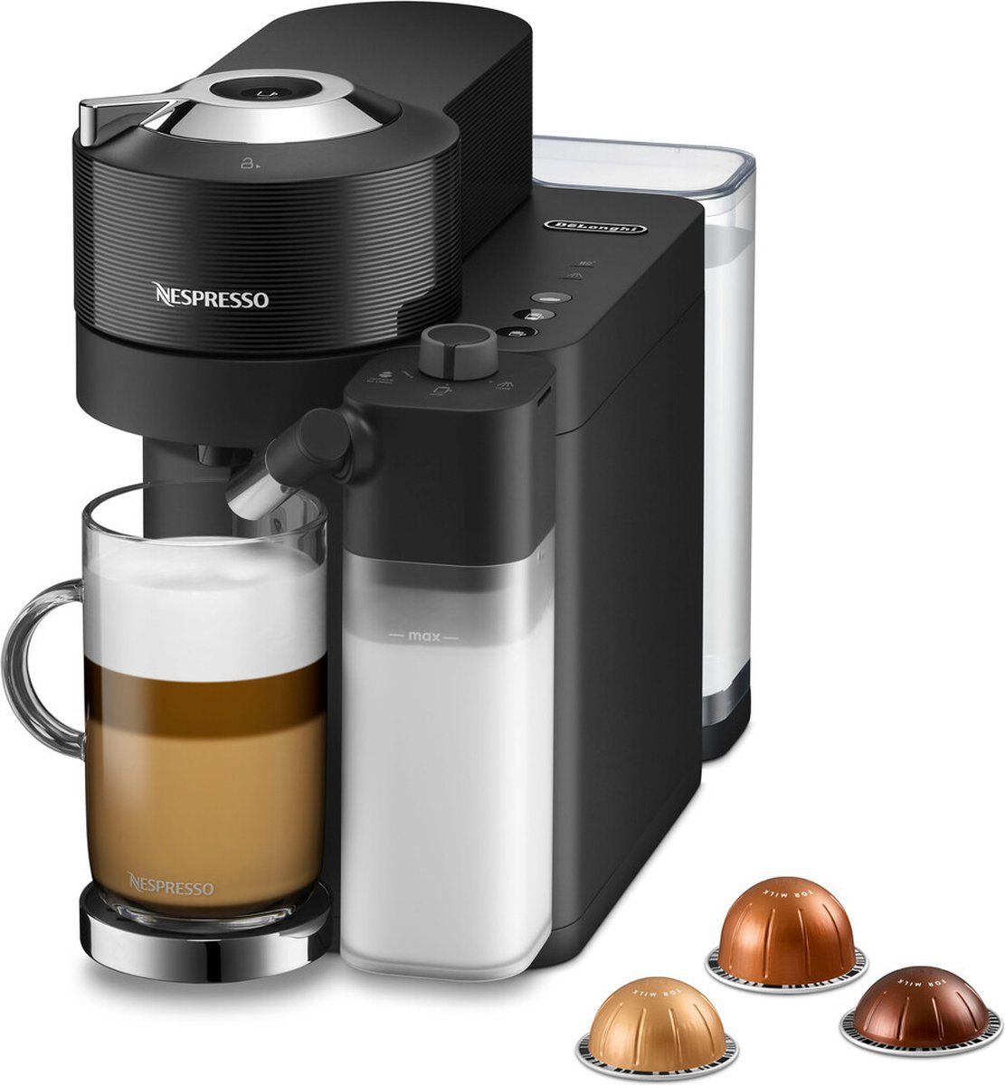 De'Longhi Nespresso Vertuo Lattissima ENV300.B Koffiecupmachine - Zwart