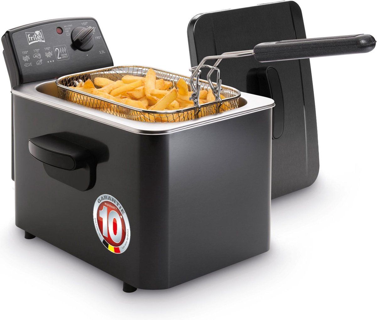 Fritel Turbo SF 4268 - Frituurpan/friteuse 3,5l + 3200W - ook voor vast vet