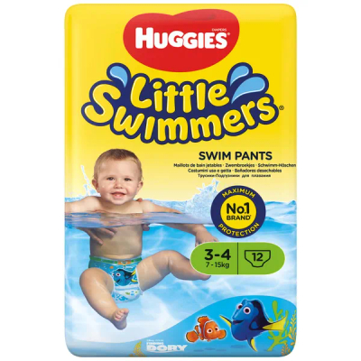 Huggies Little Swimmers  zwemluiers maat 3-4 & zwemluiers maat 5-6 - 15 stuks
