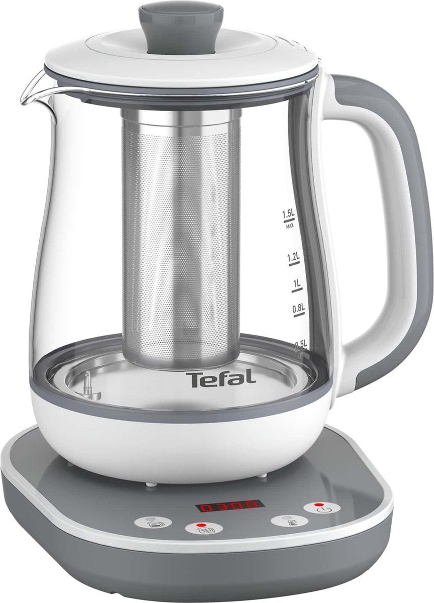 Water- en Theekoker Tefal BJ551B10 Roestvrij staal 1,5 L Wit/Grijs