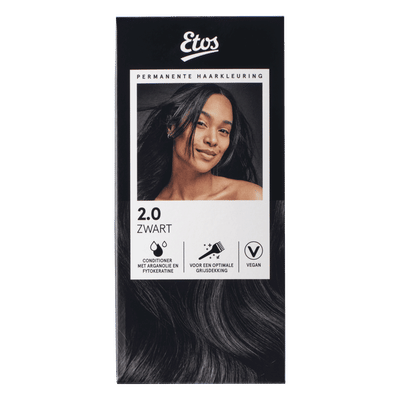 Etos Permanente Haarkleuring 2.0 zwart