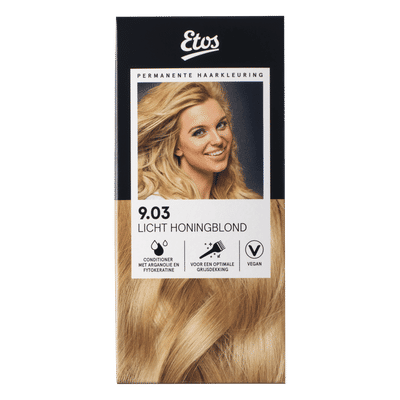 Etos Permanente Haarkleuring 9.03 licht honingblond