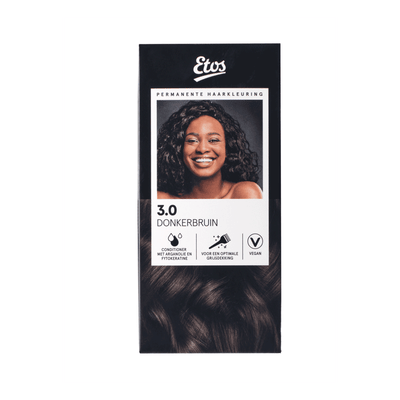 Etos Permanente Haarkleuring 3.0 donkerbruin