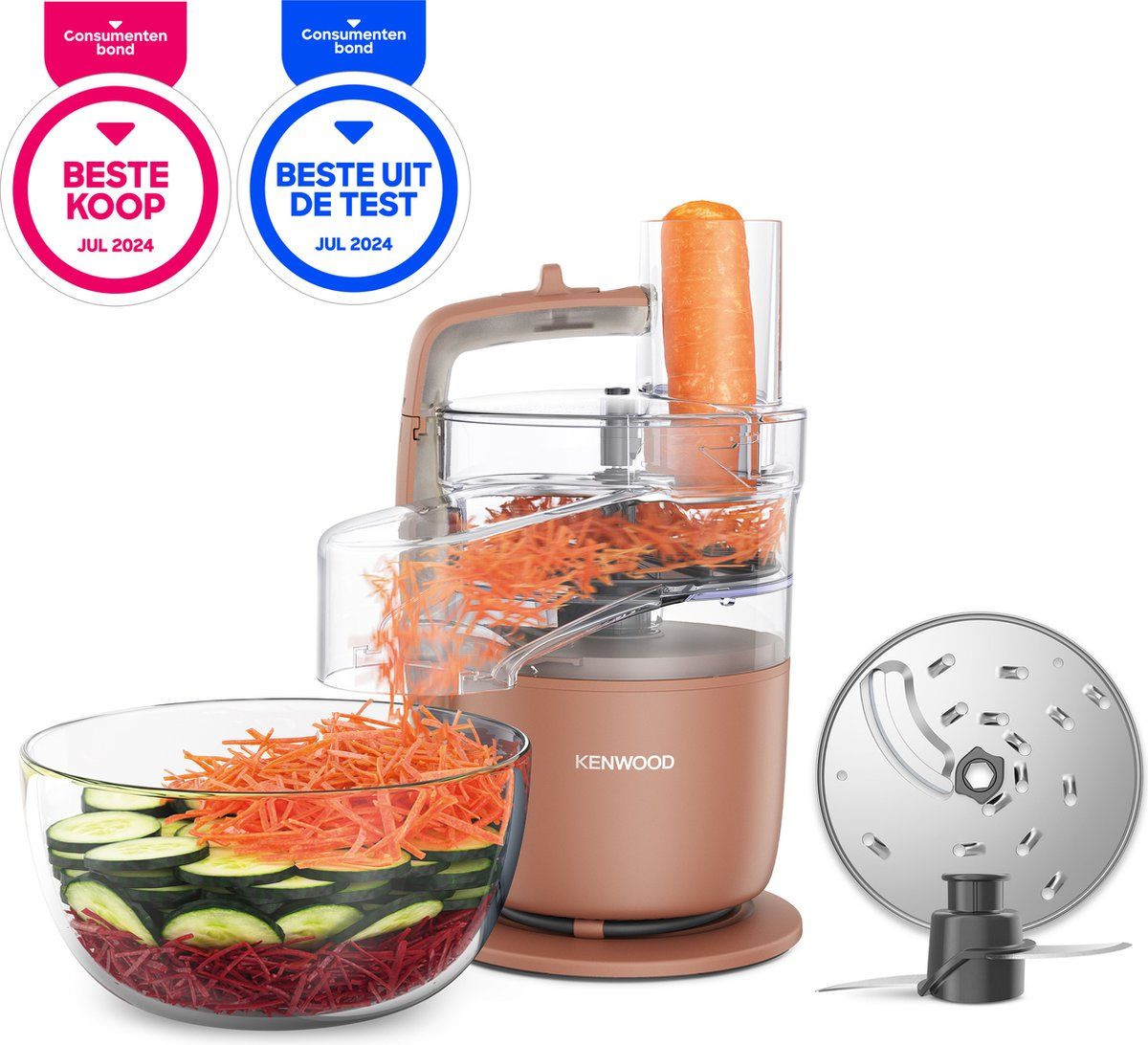 Kenwood GO FDP22.130RD MultiPro Foodprocessor - Kleirood