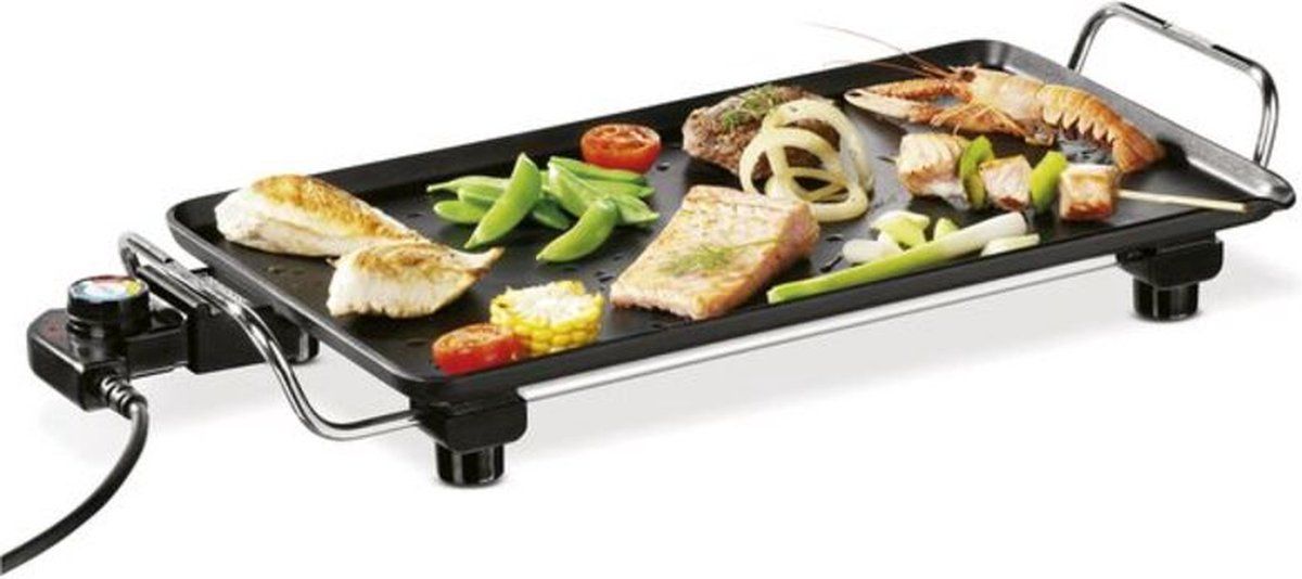 Princess Bakplaat 102300 - Table Chef Pro - Grillplaat - Gourmet - 46x26 cm - 2000W - Regelbare thermostaat Voor 6 personen - Teppanyaki