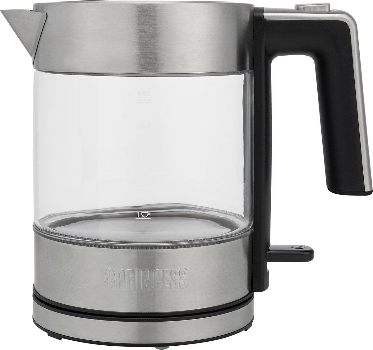 Princess Waterkoker Brighton 236040 - 1 liter – 360 draaibaar - 2200W - Glas