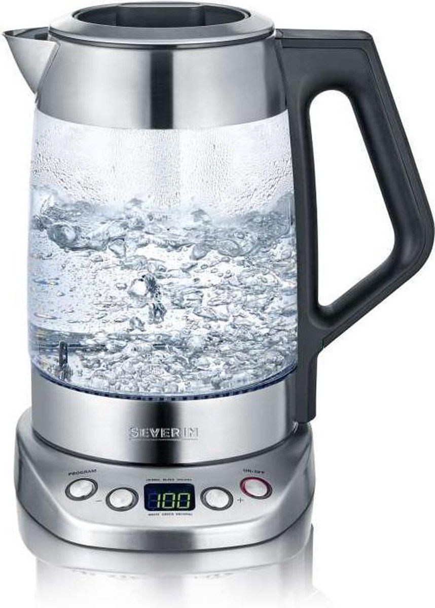 Severin WK 3479 - Waterkoker - thee - electrisch - temperatuurregeling - 1.7l - glas