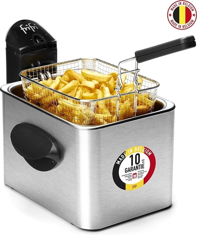 Frifri 4828DuoFil | Frituurpan | 4.5 liter | koude zone | 2800 Watt | Koolstof geur- & vetfilter | 1,5 kg friet | 10 jaar garantie